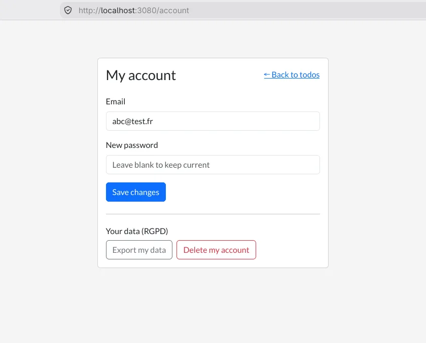 Account management and security space